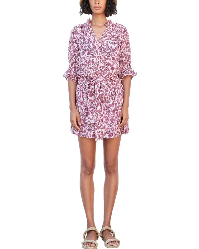 Overstock SUNDRY Tie Mini Dress