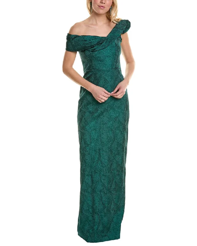 Price Rollback Teri Jon by Rickie Freeman Off-The-Shoulder Gown