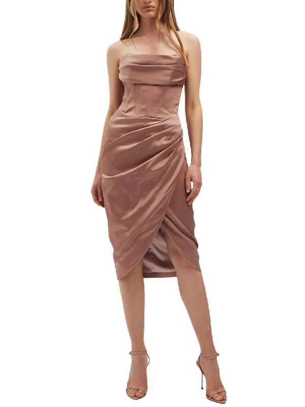 Unbeatable Prices Jamila Corset Dress In Latte