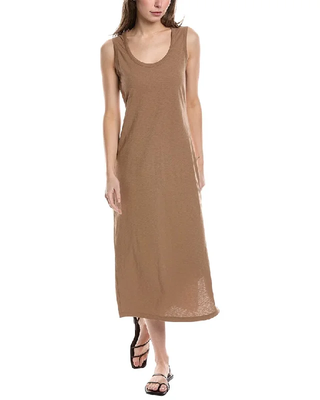 Last Chance Theory Scoop Neck Midi Dress