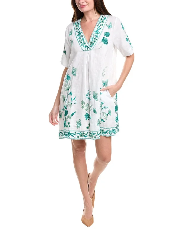 Flash Deals Johnny Was Domingo Dolman Linen Shift Dress