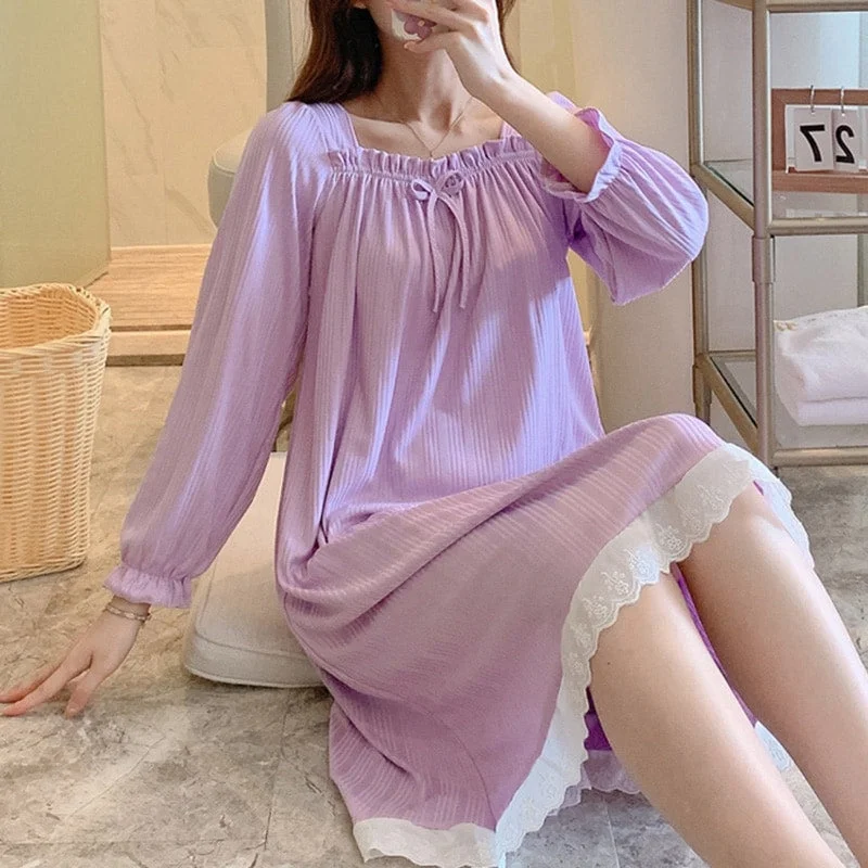 Crazy Savings Women 's Long Sleeve Sleep Dress 304259