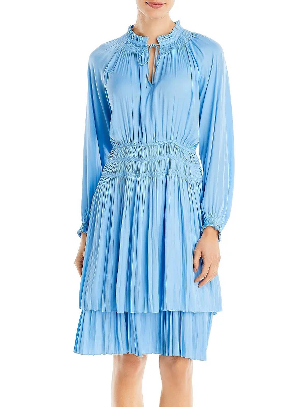 Bonus Savings Womens Tiered Calf Midi Dress