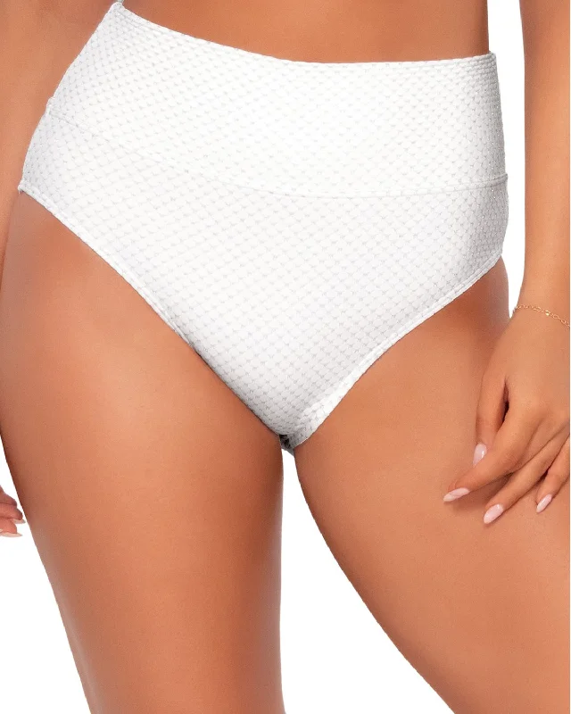 Limited Time Discount 2024 Sunsets Tie The Knot Pique Lurex Hannah High Waist Bottom - 33B