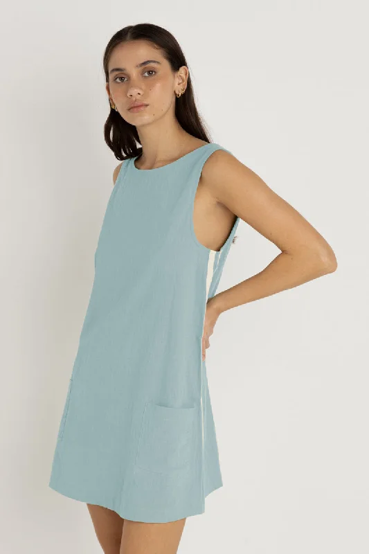 Can't Miss Hanalei Mini Dress Blue