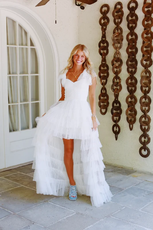 Grand Opening Sale Past Midnight Dress - White