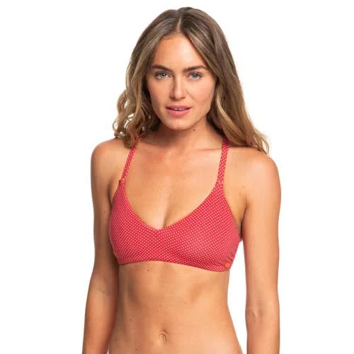 Act Fast Roxy Beach Classics Reversable Fixed Triangle Bikini Top