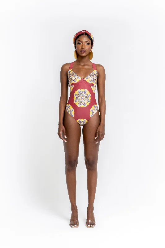 Don’t Miss Out ENANG RED one-piece swimsuit