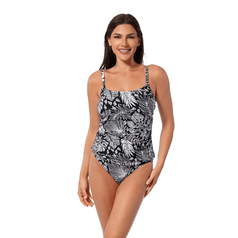 Deal Mania FOREST BLAST EDEN CAMI TANKINI TOP